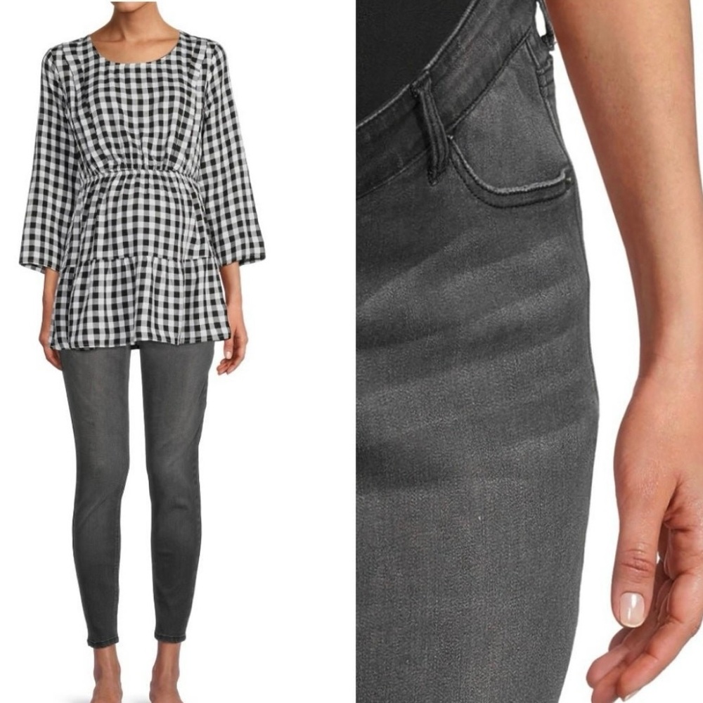 NWT XS Black Skinny Maternity Jeans